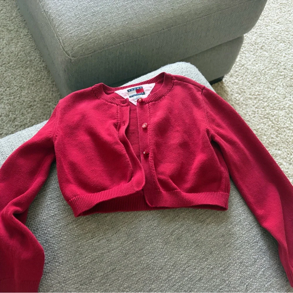 Tommy Hilfiger Bright Red Knit Crewneck